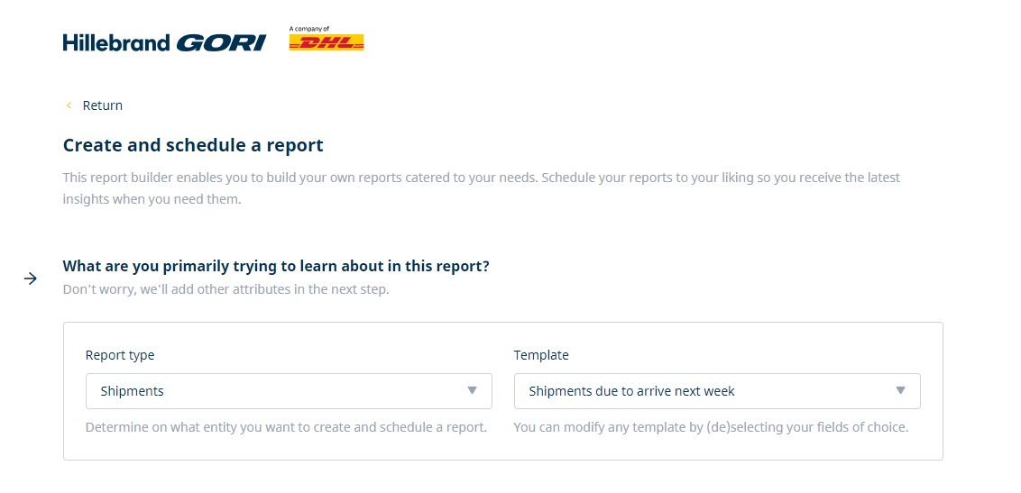 Report feature